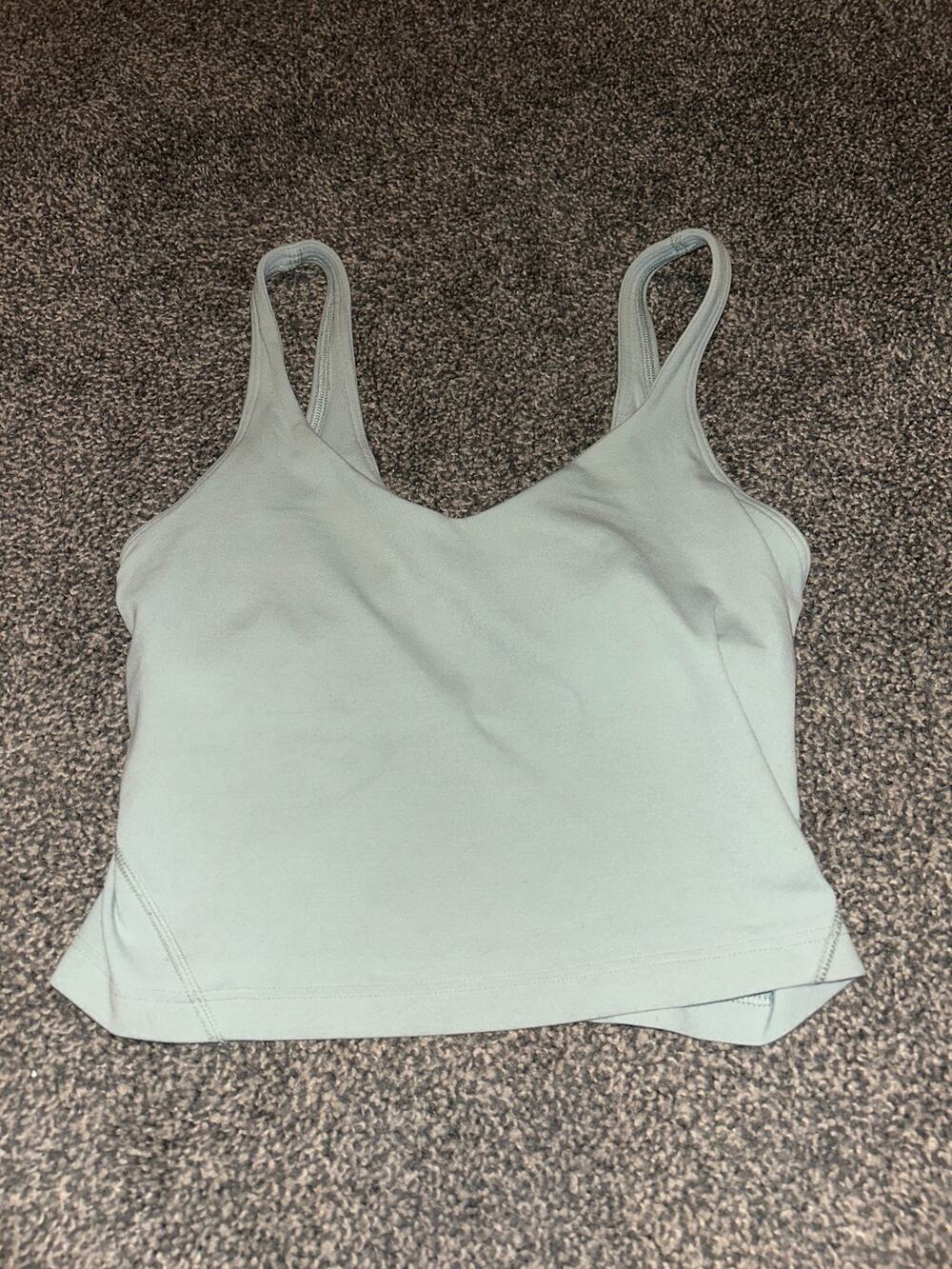 Lululemon Women's Align Cropped Tank Top gray  Size 2